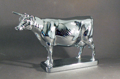 Guernsey Cow Car Bonnet Mascot Hood Ornament