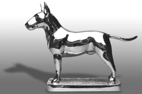 Bull Terrier, English Car Bonnet Mascot Hood Ornament