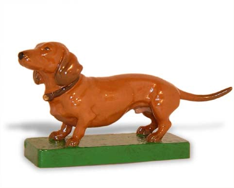 Dachshund, Smooth haired Car Bonnet Mascot Hood Ornament