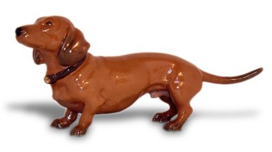 Dachshund, Smooth haired Car Bonnet Mascot Hood Ornament