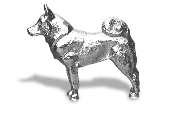 Elkhound, Norwegian Car Bonnet Mascot Hood Ornament