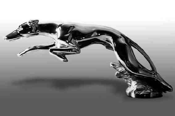 Greyhound, Running Car Bonnet Mascot Hood Ornament