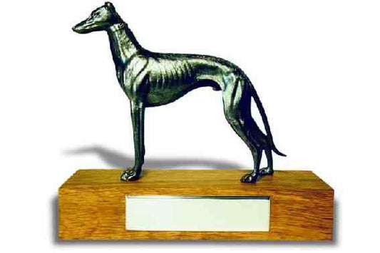 Greyhound, Standing, Large Car Bonnet Mascot Hood Ornament