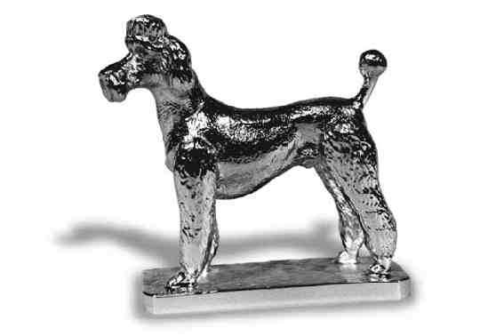 Poodle, French Clip Car Bonnet Mascot Hood Ornament