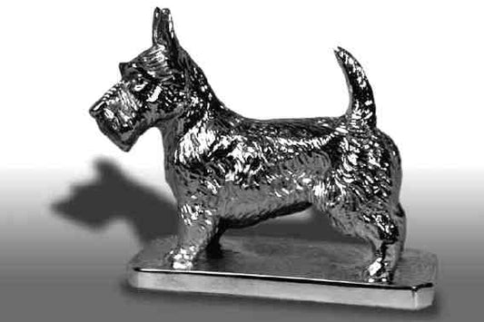 Scottish Terrier, Standing, Scottie Car Bonnet Mascot Hood Ornament