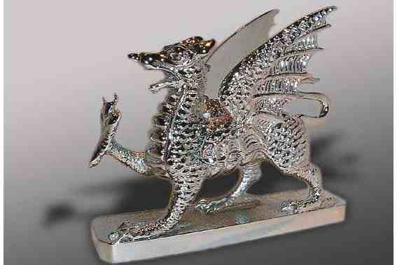 Welsh Dragon Car Bonnet Mascot Hood Ornament