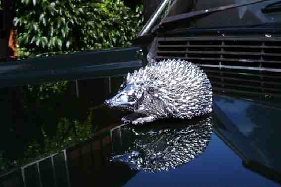 Hedgehog Car Bonnet Mascot Hood Ornament