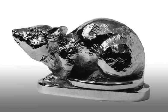 Mouse, crouching Car Bonnet Mascot Hood Ornament