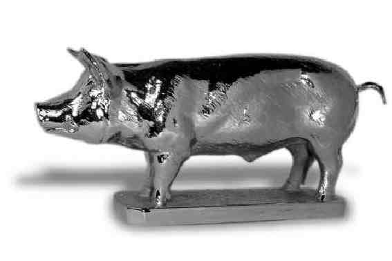 Pig, Boar Car Bonnet Mascot Hood Ornament