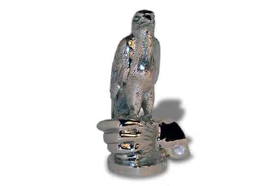 Falcon on fist Car Bonnet Mascot Hood Ornament