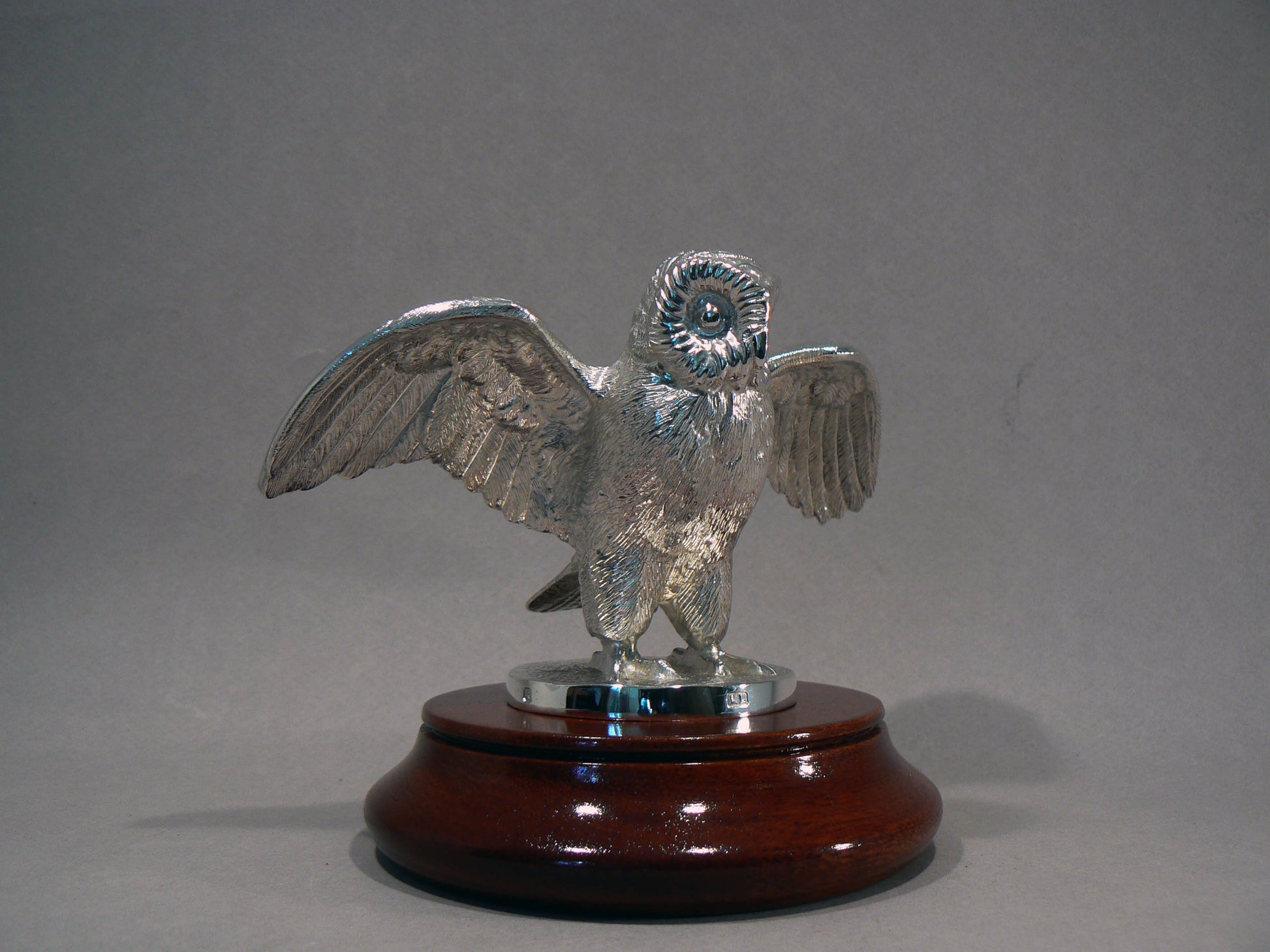 Owl, standing, wings open Car Bonnet Mascot Hood Ornament