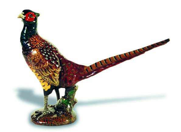 Pheasant, standing Car Bonnet Mascot Hood Ornament