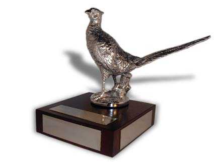 Pheasant, standing Car Bonnet Mascot Hood Ornament