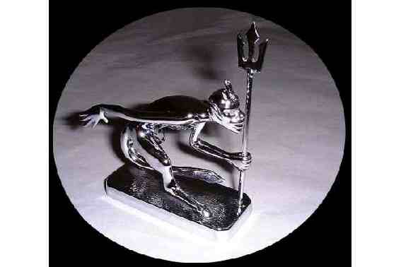 Devil with Trident Car Bonnet Mascot Hood Ornament