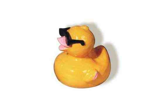 Rubber Duck, enamelled Car Bonnet Mascot Hood Ornament