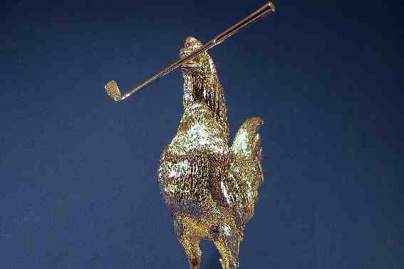 Bespoke Golf Trophy Car Bonnet Mascot Hood Ornament